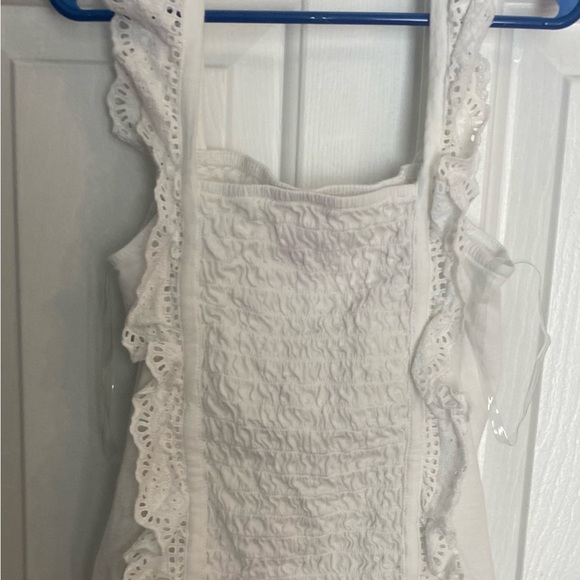 Justice White Ruffle Tank Top - Picture 2 of 5